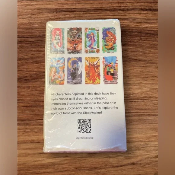 Sleepwalker Tarot Deck All Eyes Closed - 78 Cards QRCode PDF Guidebook NIP